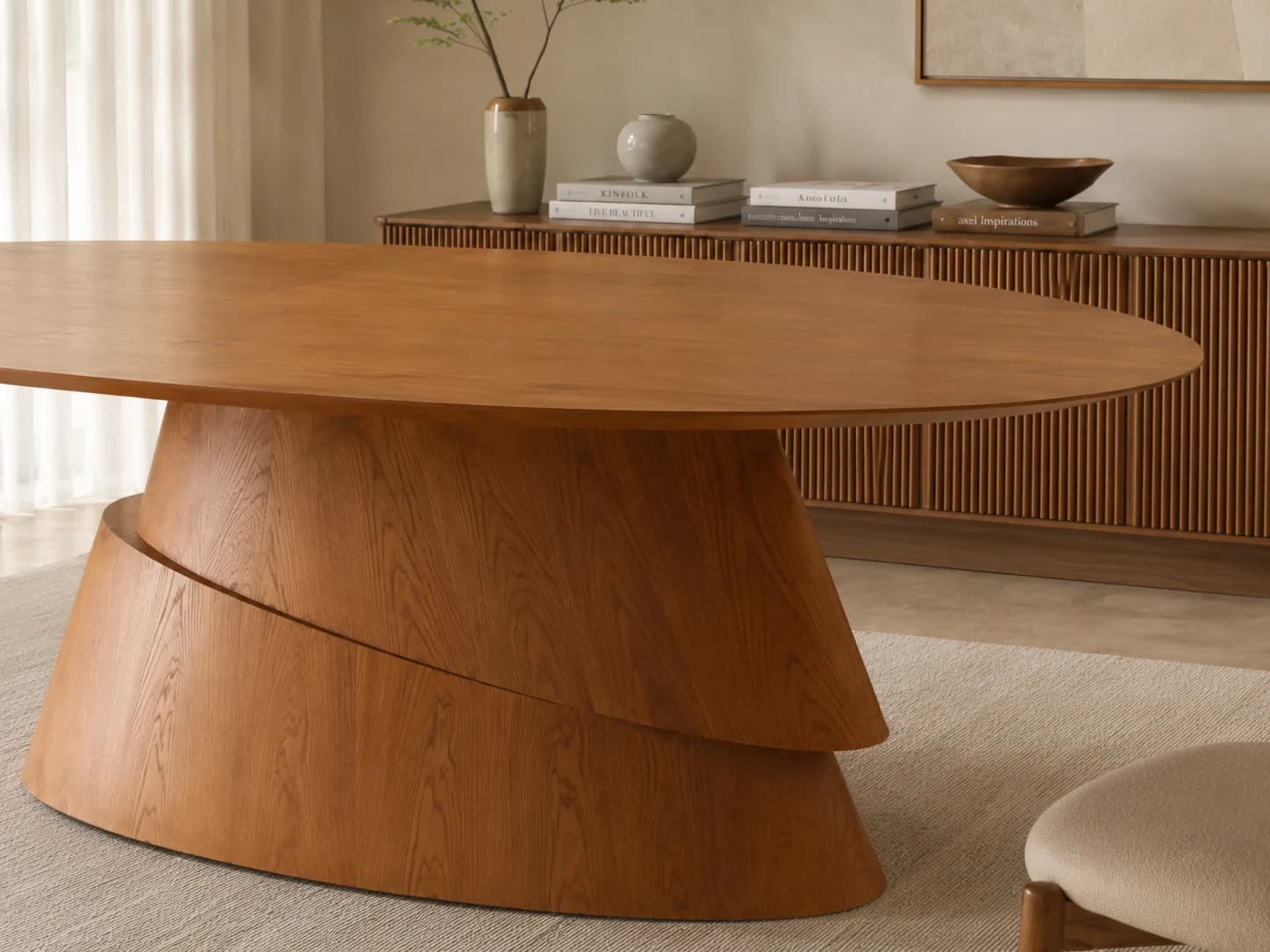 Mesa Fragmento Oval detalhe 1