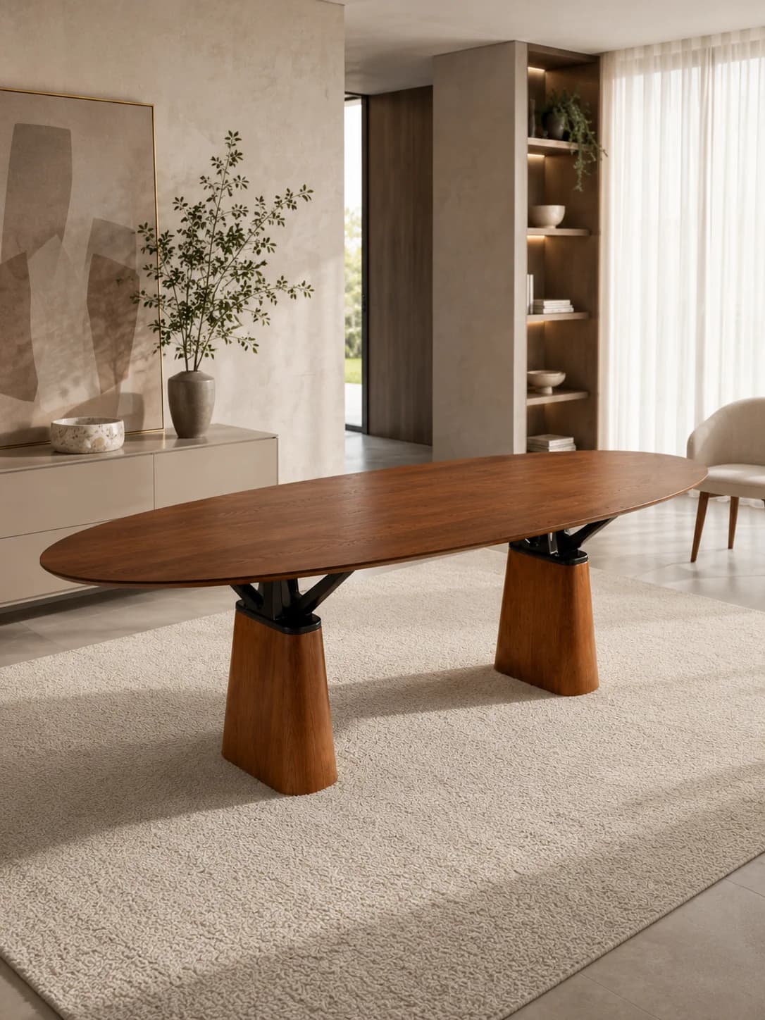 Mesa Lugano Retangular detalhe 1