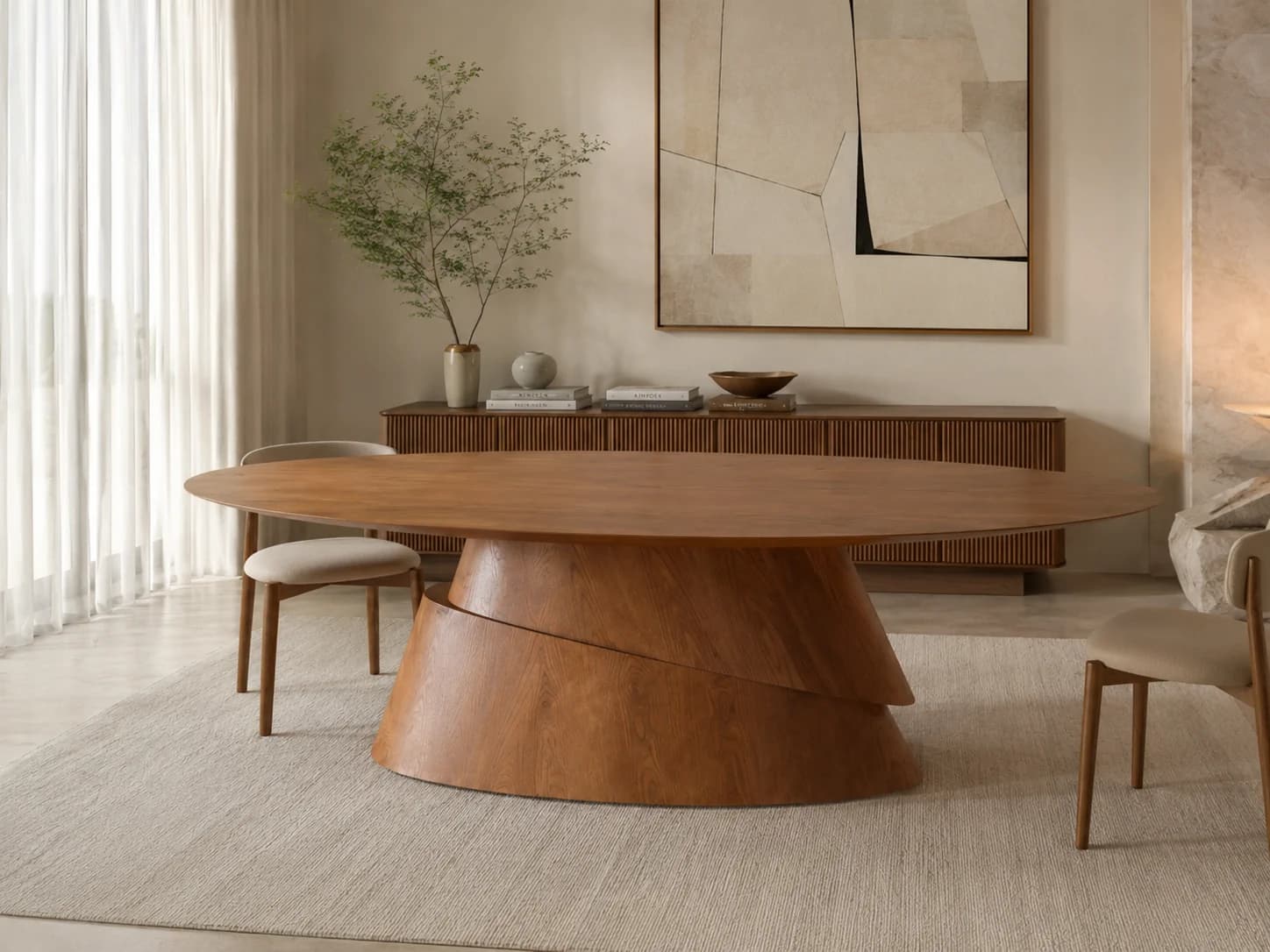 Mesa Fragmento Oval