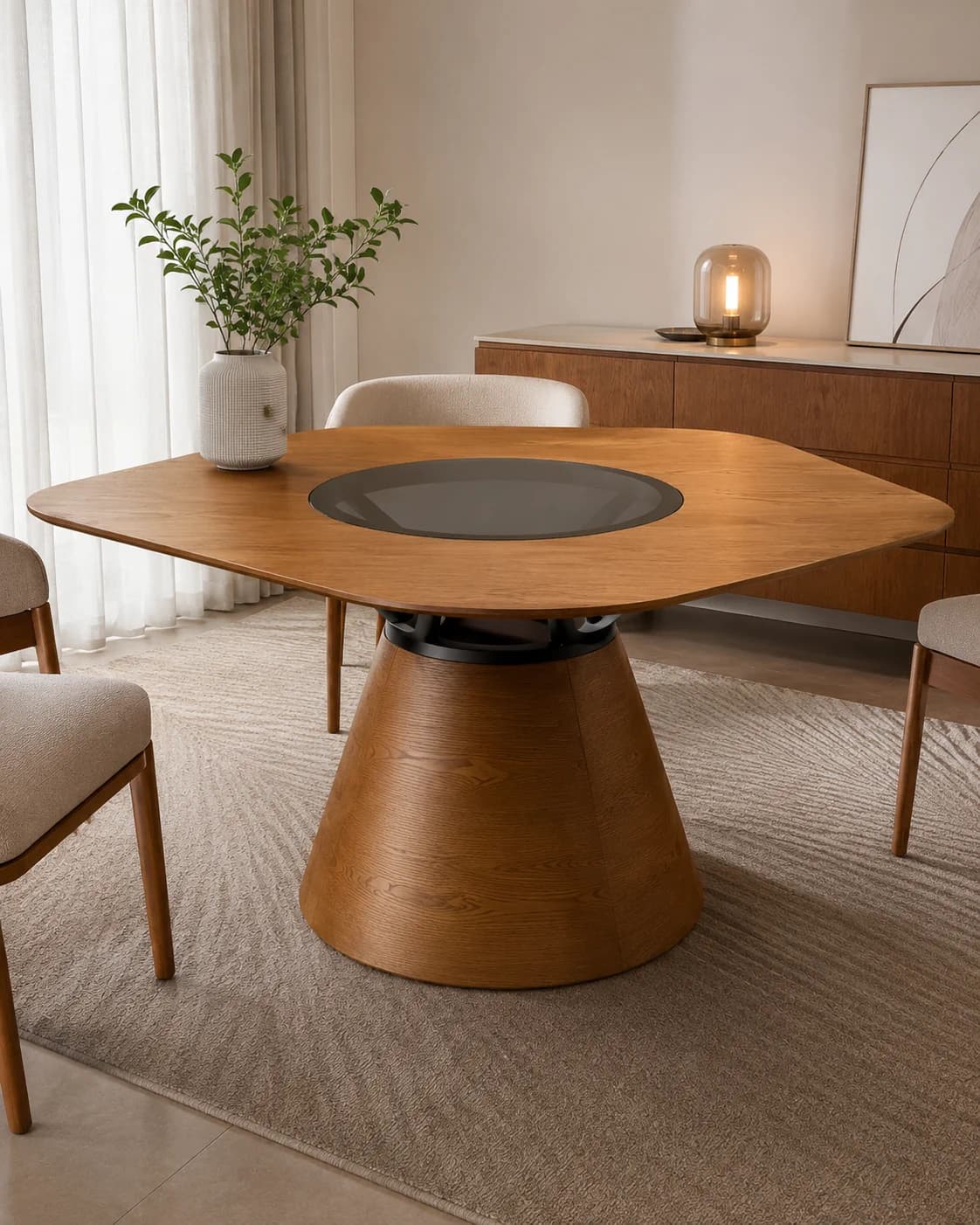 Mesa Lugano Redonda